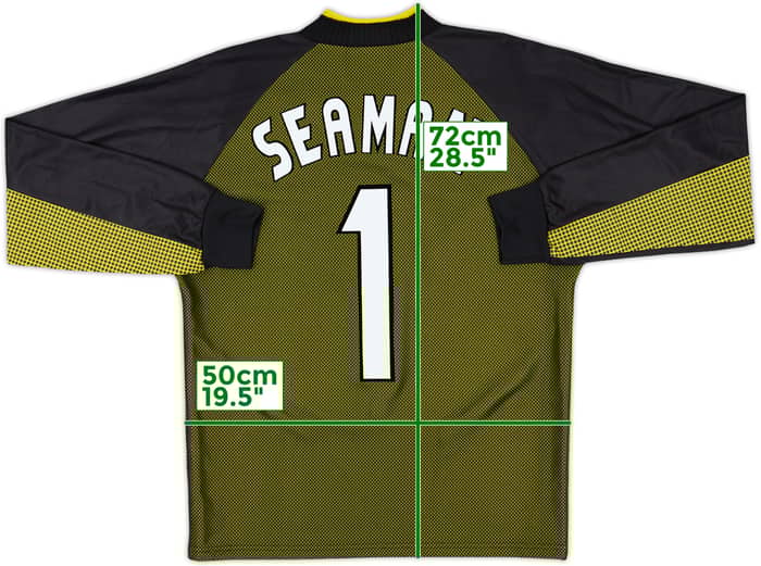 1998-99 England GK Shirt Seaman #1 - 9/10 - (Y)