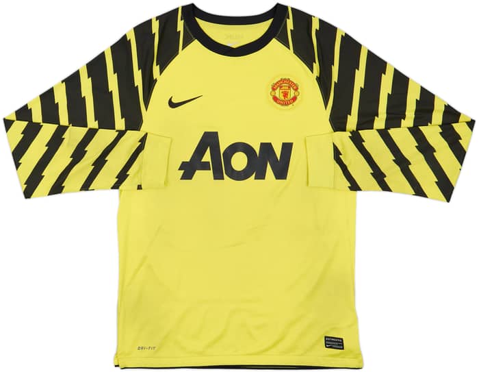 2010-11 Manchester United Yellow GK Shirt Van Der Sar #1 - 8/10 - (M)
