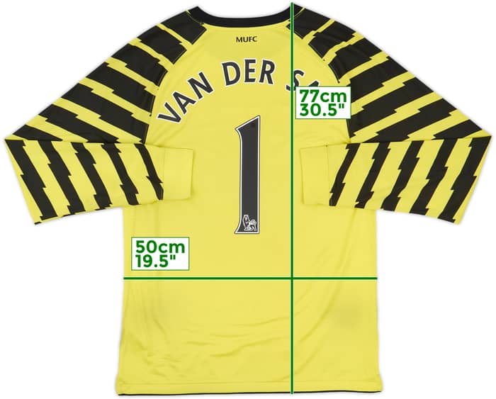 2010-11 Manchester United Yellow GK Shirt Van Der Sar #1 - 8/10 - (M)