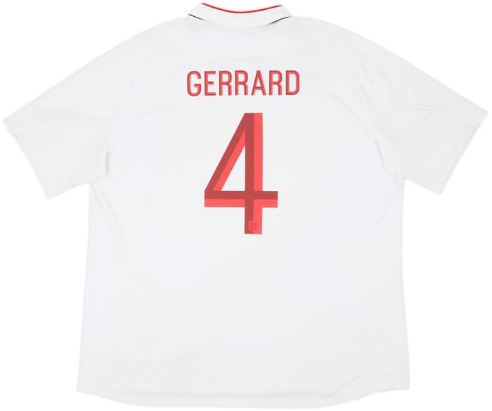 2012-13 England Home Shirt Gerrard #4 - 6/10 - (3XL)
