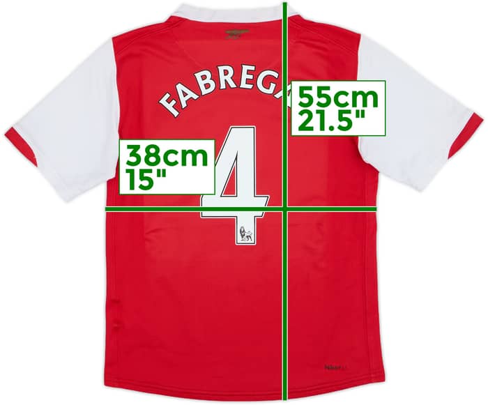 2006-08 Arsenal Home Shirt Fabregas #4 - 6/10 - (S.Boys)
