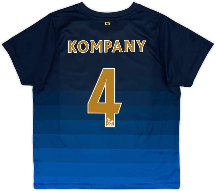 2014-15 Manchester City Away Shirt Kompany #4 - 7/10 - (S.Boys)
