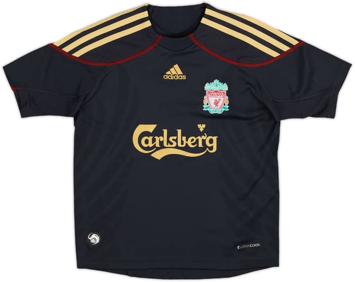 2009-10 Liverpool Away Shirt Gerrard #8 - 8/10 - (7-8 Years)