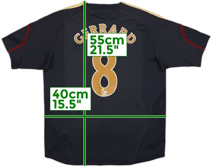 2009-10 Liverpool Away Shirt Gerrard #8 - 8/10 - (7-8 Years)