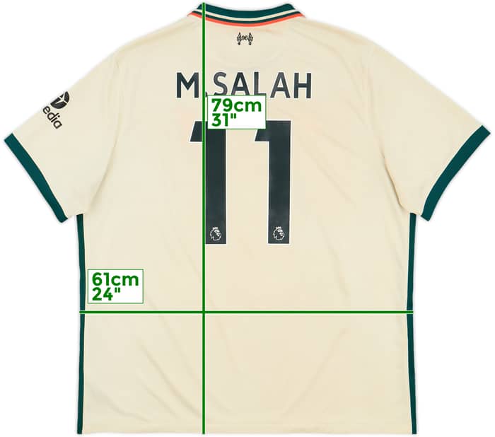 2021-22 Liverpool Away Shirt M.Salah #11 - 5/10 - (XXL)