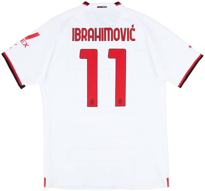 2022-23 AC Milan Authentic Away Shirt Ibrahimovic #11 - 10/10 - (XXL)