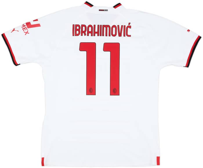 2022-23 AC Milan Authentic Away Shirt Ibrahimovic #11 - 10/10 - (XXL)