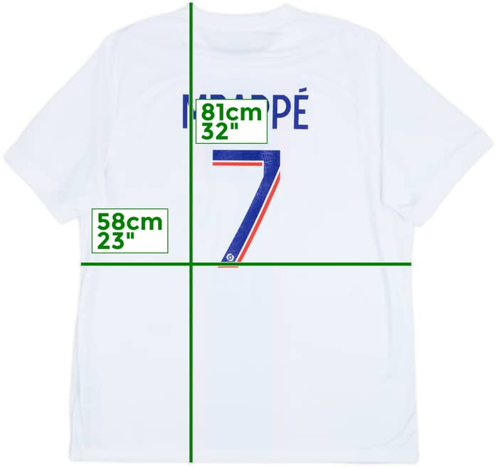 2022-23 Paris Saint-Germain Third Shirt Mbappe #7 - 8/10 - (XL)