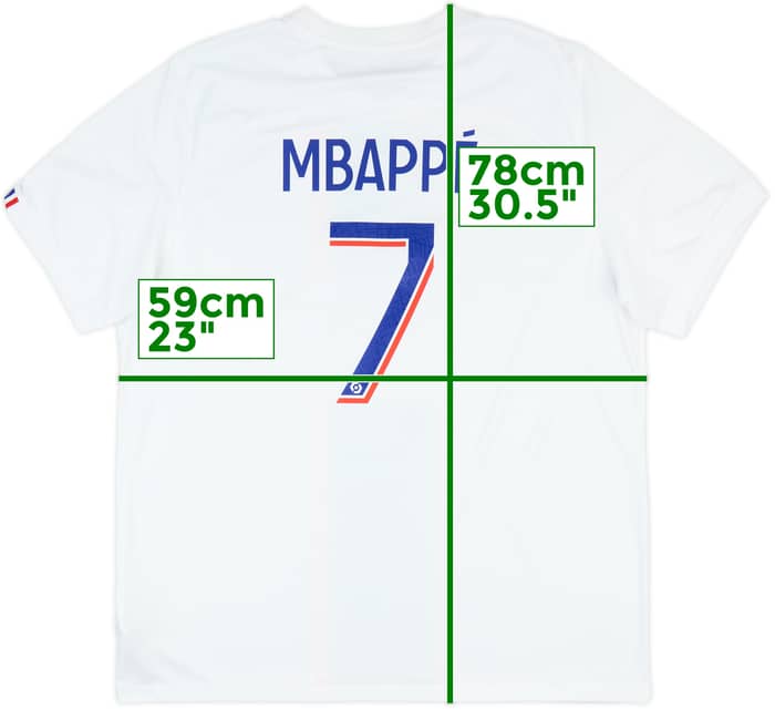 2022-23 Paris Saint-Germain Away Shirt Mbappe #7 - 10/10 - (XL)