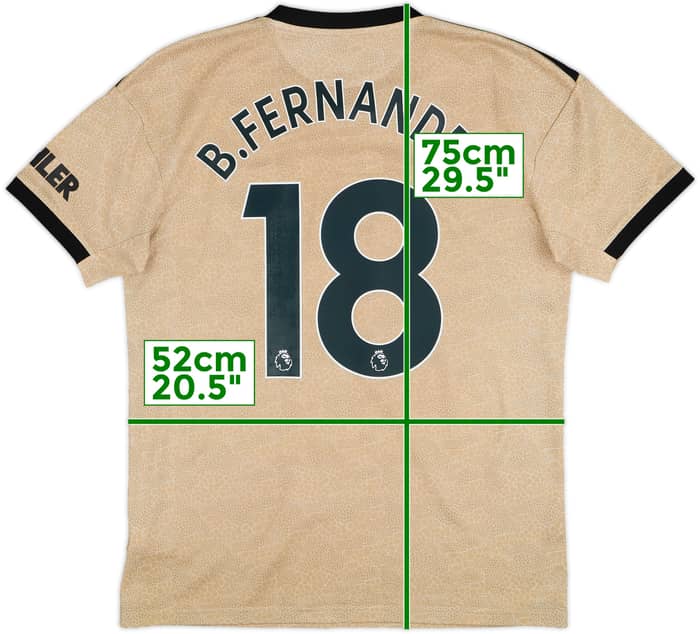 2019-20 Manchester United Away Shirt B.Fernandes #18 - 5/10 - (M)