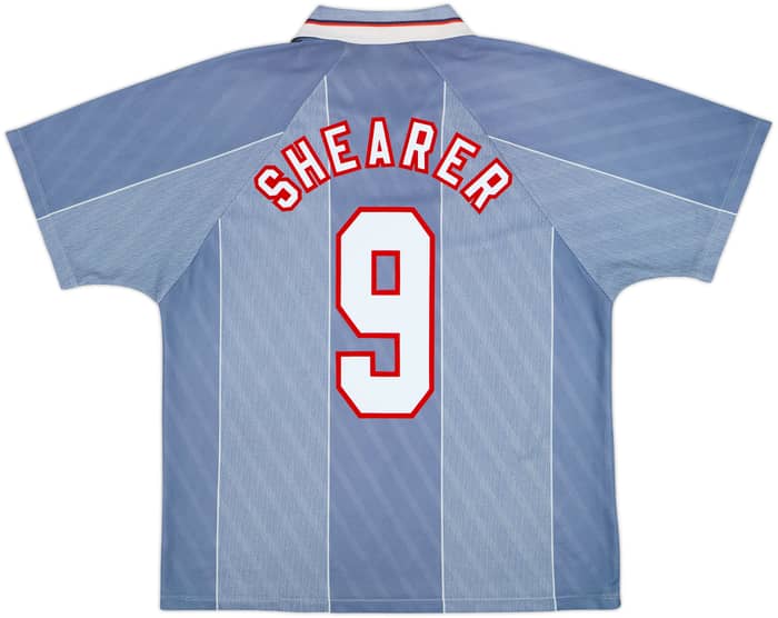 1996-97 England Away Shirt Shearer #9 - 6/10 - (L)