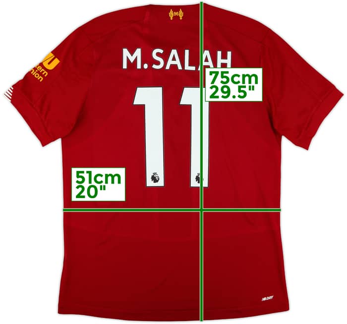 2019-20 Liverpool Home Shirt M.Salah #11 - 6/10 - (M)