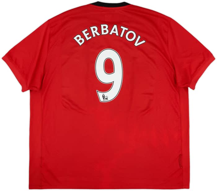 2009-10 Manchester United Home Shirt Berbatov #9 - 7/10 - (3XL)