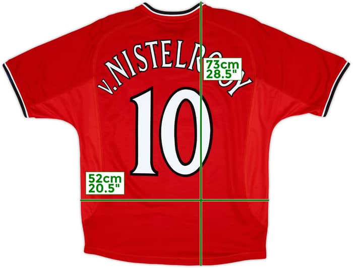 2000-02 Manchester United Home Shirt V.Nistelrooy #10 - 7/10 - (M)