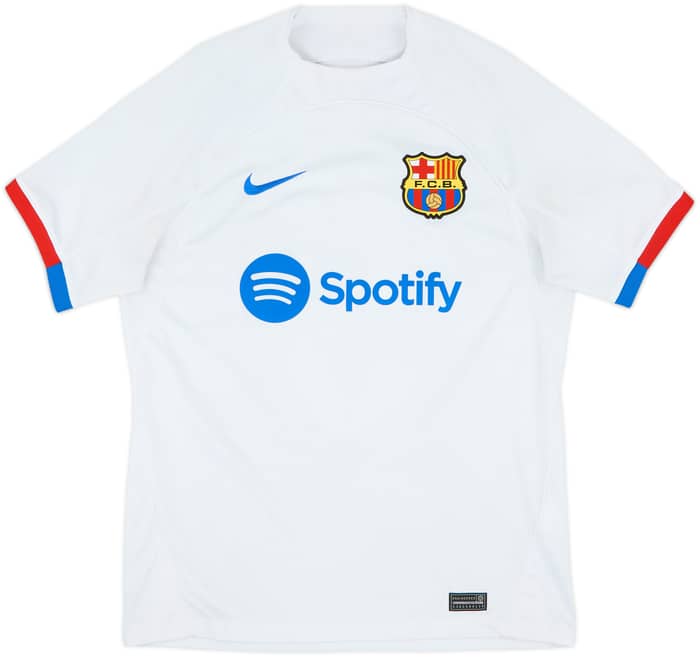 2023-24 Barcelona Away Shirt Lewandowski #9 - 8/10 - (M)