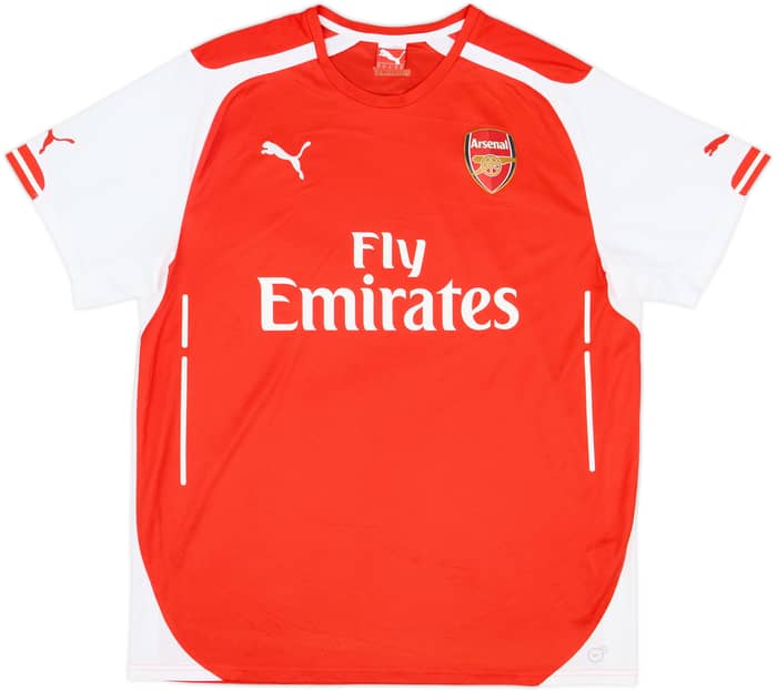 2014-15 Arsenal Home Shirt Arteta #8 - 9/10 - (XL)