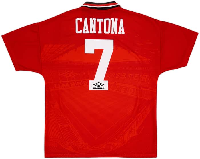 1994-96 Manchester United Home Shirt Cantona #7 - 6/10 - (L)