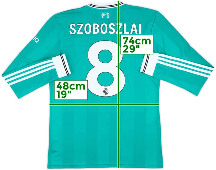 Camiseta de la tercera equipación de manga larga del Liverpool 2025-26 Szoboszlai #8 - 10/10 - (M)