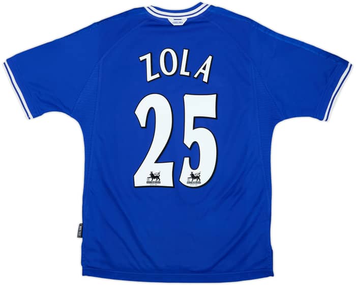 1999-01 Chelsea Home Shirt Zola #25 - 8/10 - (M)