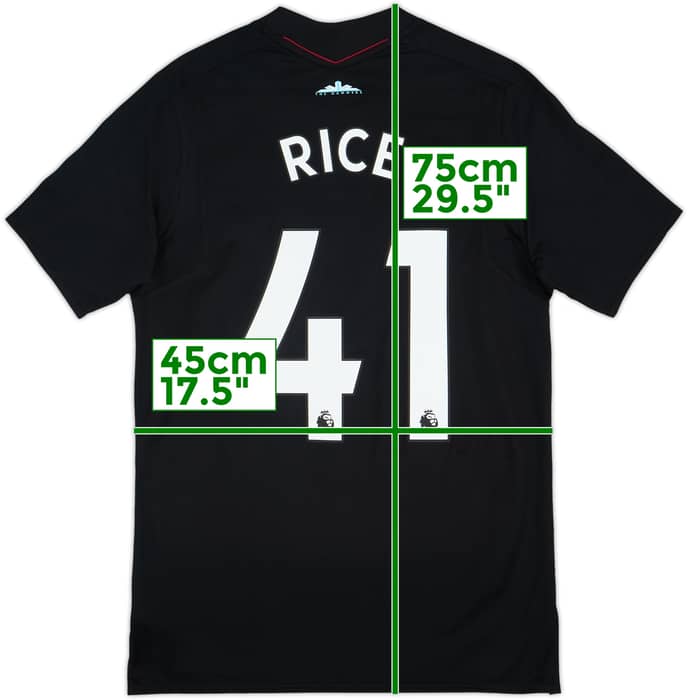 2017-18 West Ham Away Shirt Rice #41 - 10/10 - (S)