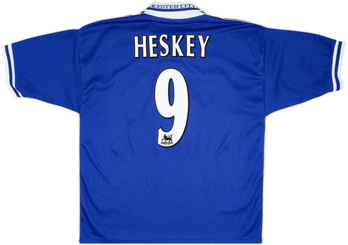 1998-00 Leicester Home Shirt Heskey #9 - 8/10 - (L)