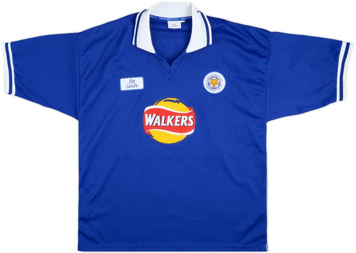1998-00 Leicester Home Shirt Heskey #9 - 8/10 - (L)
