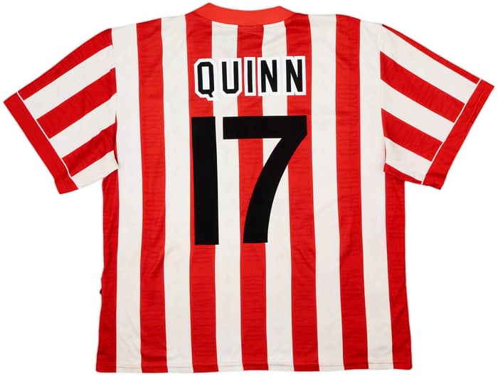 1996-97 Sunderland Home Shirt Quinn #17 - 7/10 - (L)