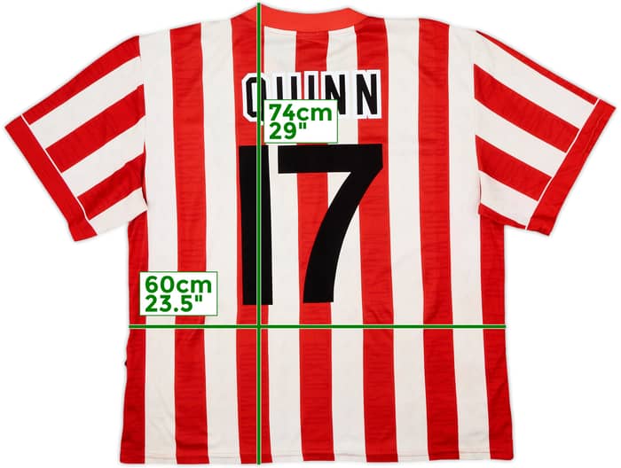 1996-97 Sunderland Home Shirt Quinn #17 - 7/10 - (L)