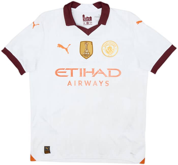 2023-24 Manchester City Away Shirt Haaland #9 - 8/10 - (XL.Boys)