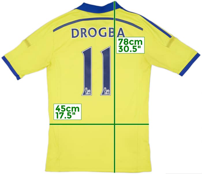 2014-15 Chelsea Away Shirt Drogba #11 - 6/10 - (L)