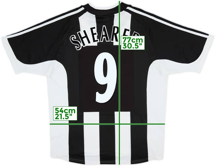 2001-03 Newcastle Home Shirt Shearer #9 - 6/10 - (L)