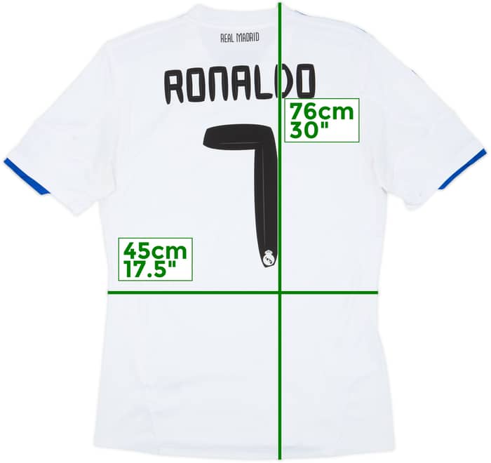 2010-11 Real Madrid Home Shirt Ronaldo #7 - 6/10 - (M)