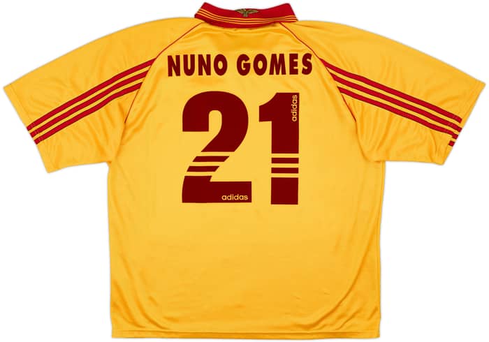 Camiseta de visitante del Benfica 1998-99 Nuno Gomes #21 - 6/10 - (XL)