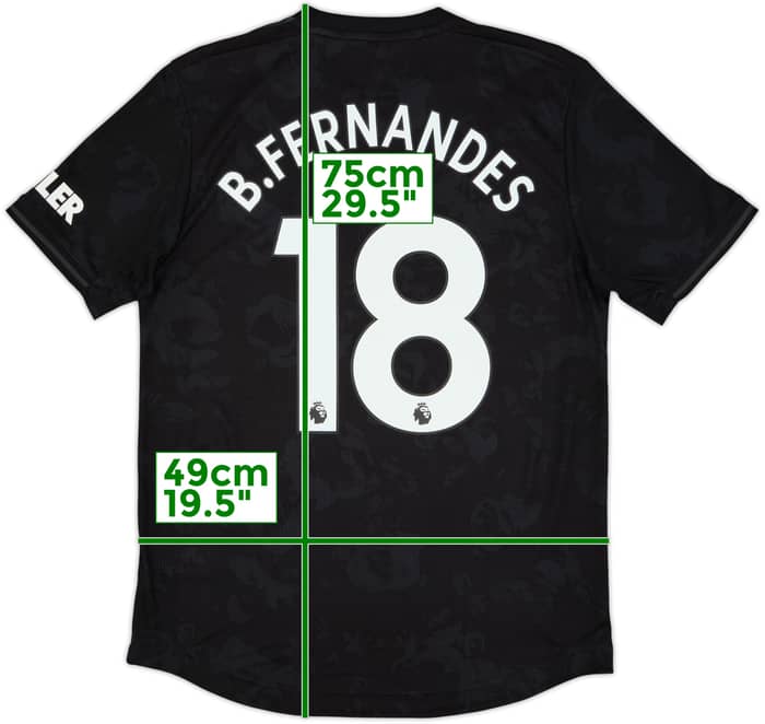 2019-20 Manchester United Authentic Third Shirt B.Fernandes #18 - 8/10 - (M)