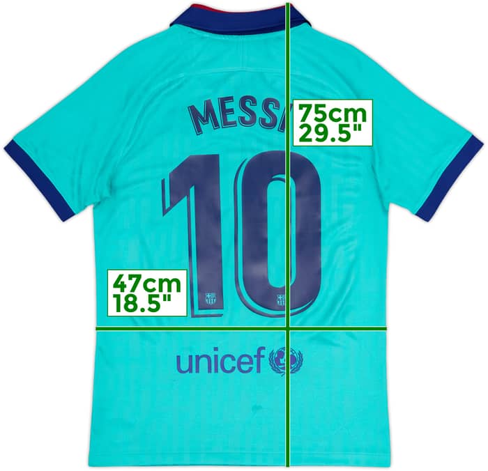 2019-20 Barcelona Tercera Camiseta CL Messi #10 - 9/10 - (S)