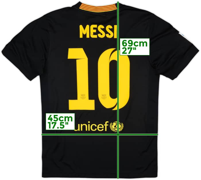 2013-14 Barcelona Third Shirt Messi #10 - 6/10 - (S)