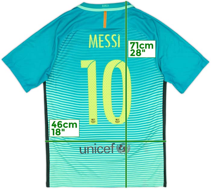 2016-17 Barcelona Third Shirt Messi #10 - 8/10 - (S)