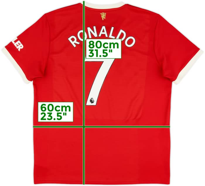 2021-22 Manchester United Home Shirt Ronaldo #7 - 7/10 - (XL)