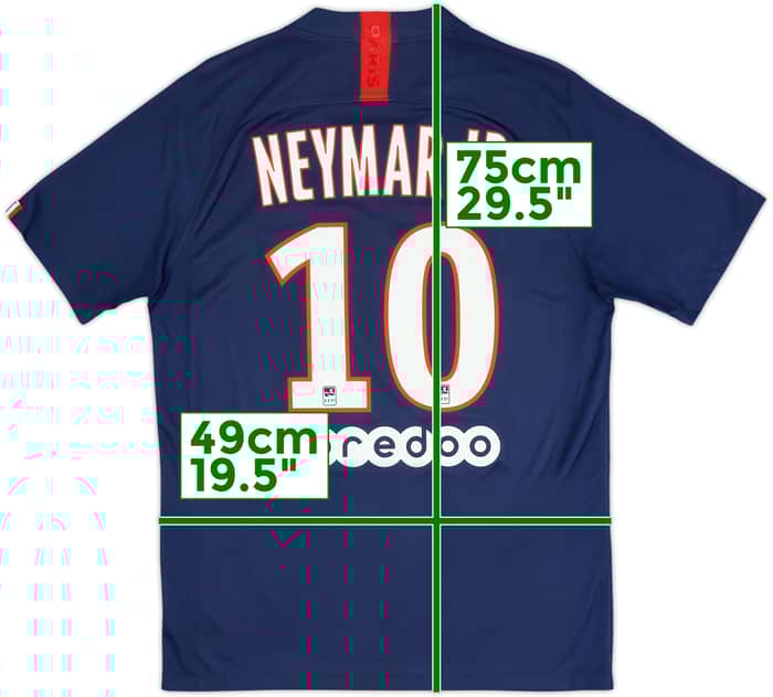 2019-20 Paris Saint-Germain Home Shirt Neymar Jr #10 - 8/10 - (M)