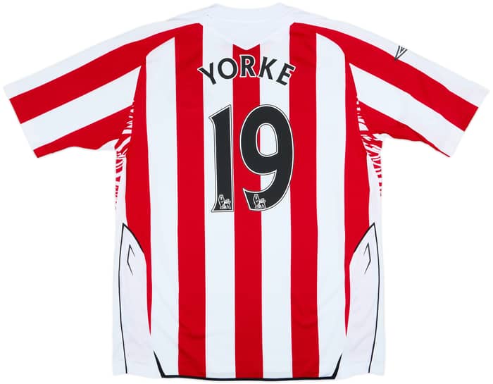 2008-09 Sunderland Home Shirt Yorke #19 - 8/10 - (XL)