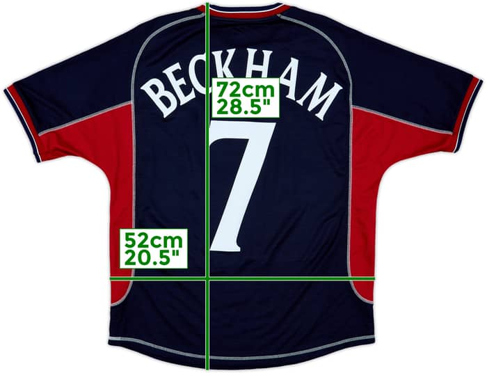 2000-01 Manchester United Third Shirt Beckham #7 - 7/10 - (M)