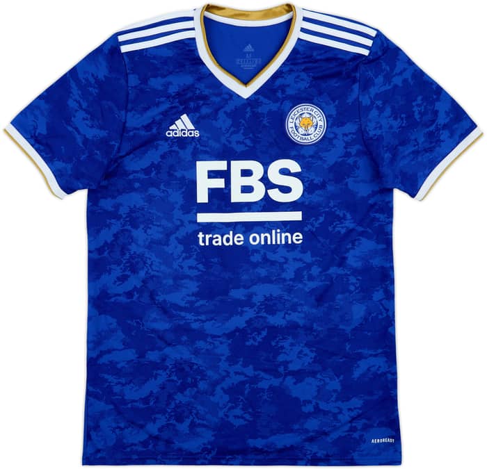 2021-22 Leicester Home Shirt Vardy #9 - 8/10 - (M)