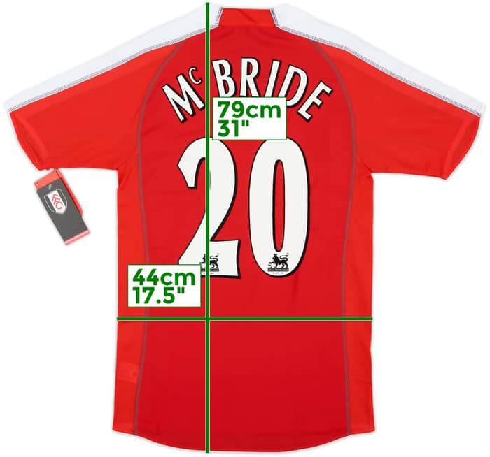 2005-06 Fulham Away Shirt McBride #20 (S)