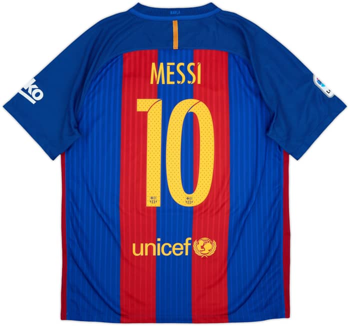 2016-17 Barcelona Home Shirt Messi #10 - 9/10 - (L)