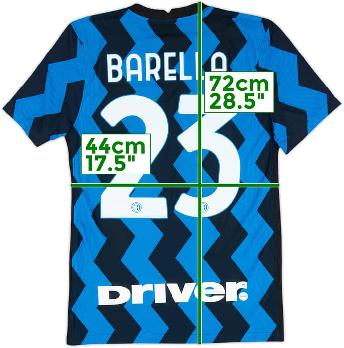 2020-21 Inter Milan Authentic Home Shirt Barella #23 (S)