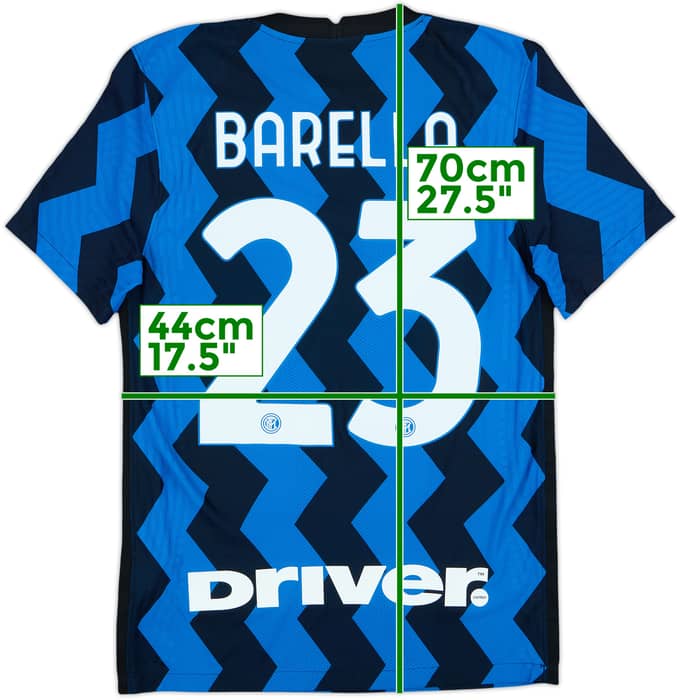 2020-21 Inter Milan Authentic Home Shirt Barella #23 (S)