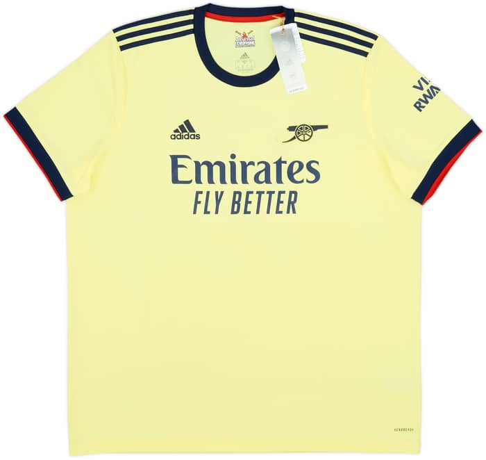 2021-22 Arsenal Away Shirt Odegaard #8 (XXL)