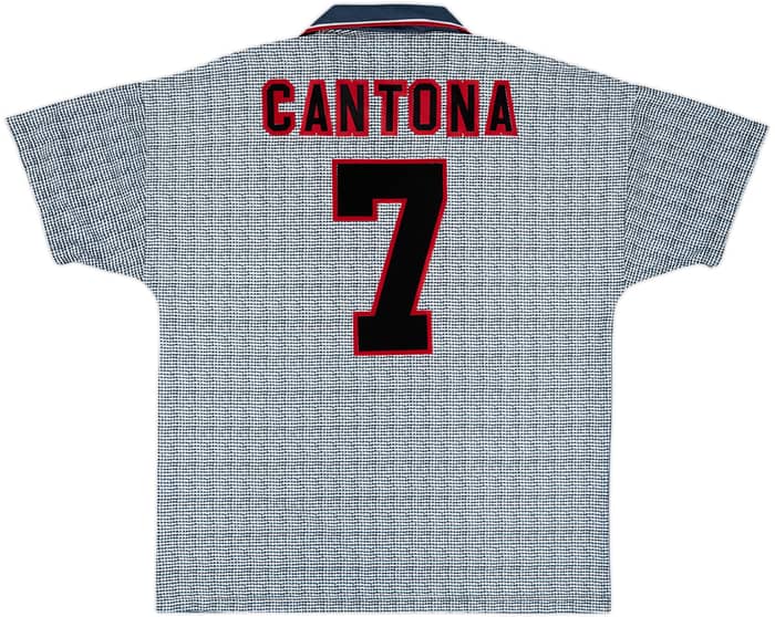 1995-96 Manchester United Away Shirt Cantona #7 - 8/10 - (XL)
