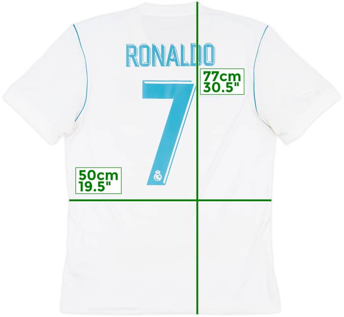 2017-18 Real Madrid Home Shirt Ronaldo #7 - 9/10 - (M)