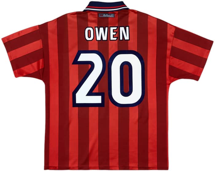 1997-99 England Away Shirt Owen #20 - 9/10 - (L)